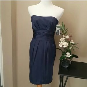 Marine Blue bridesmaid dress from David’s Bridal.
